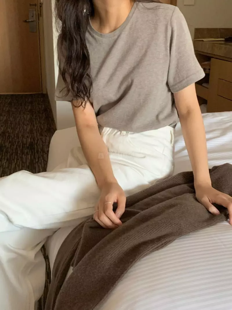 Renouveau - Korean Women Fashion - #momslook - Angora Tee - 9
