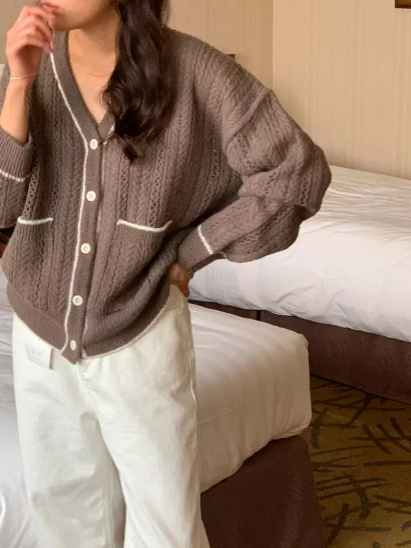 Renouveau - Korean Women Fashion - #womensfashion - Alpaca Cardigan - 4