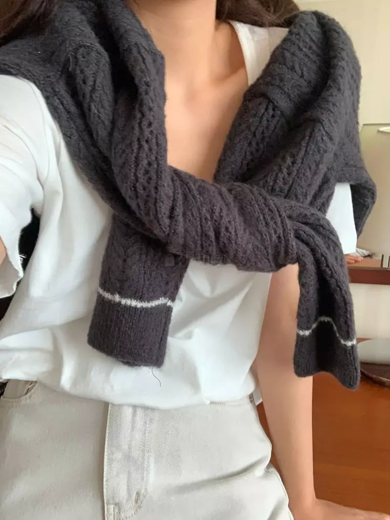 Renouveau - Korean Women Fashion - #vintageinspired - Alpaca Cardigan - 8
