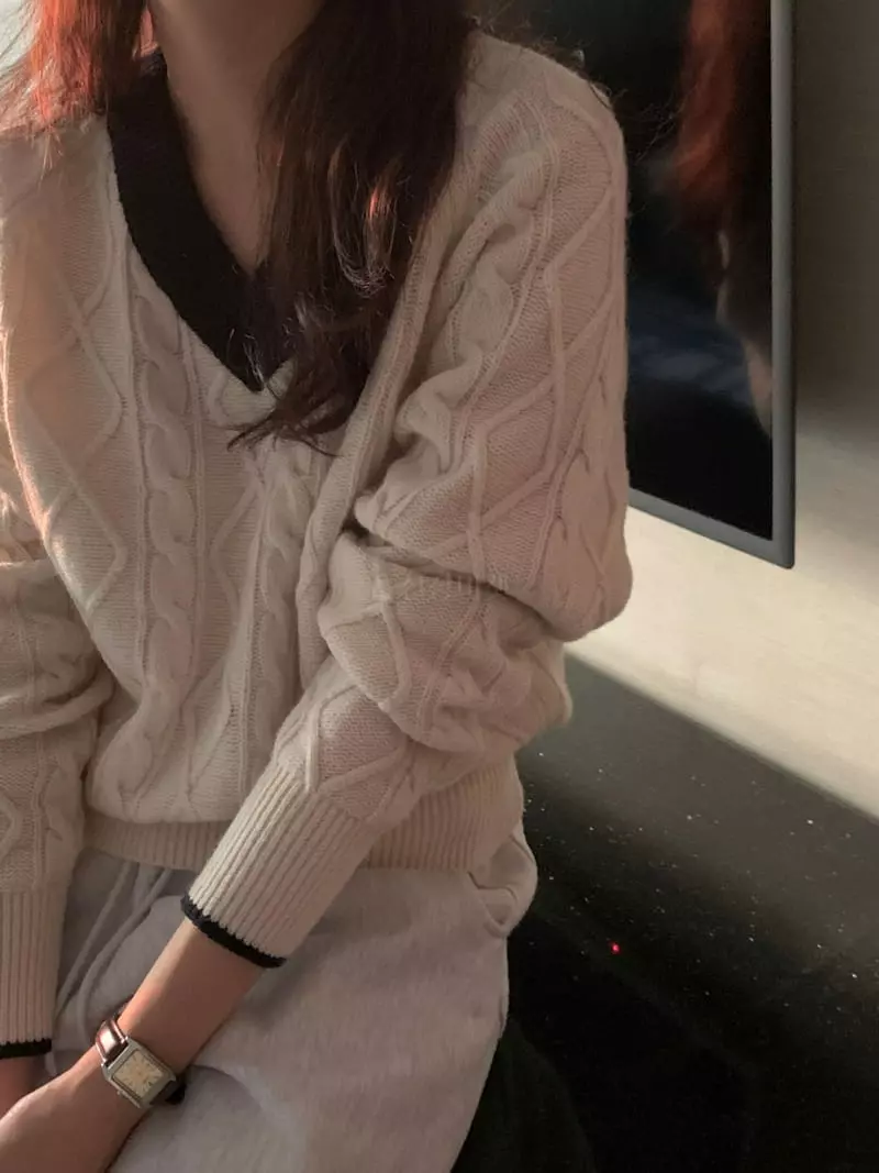 Renouveau - Korean Women Fashion - #womensfashion - From Knit Tee - 7