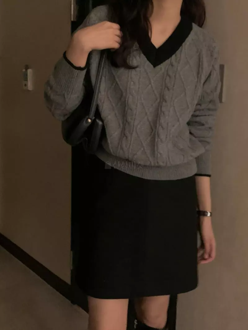 Renouveau - Korean Women Fashion - #womensfashion - From Knit Tee - 9