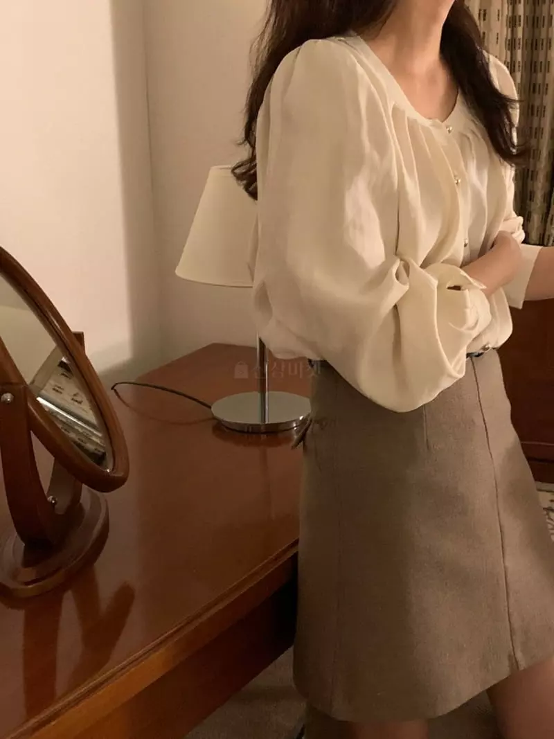 Renouveau - Korean Women Fashion - #womensfashion - Gold Blouse - 9