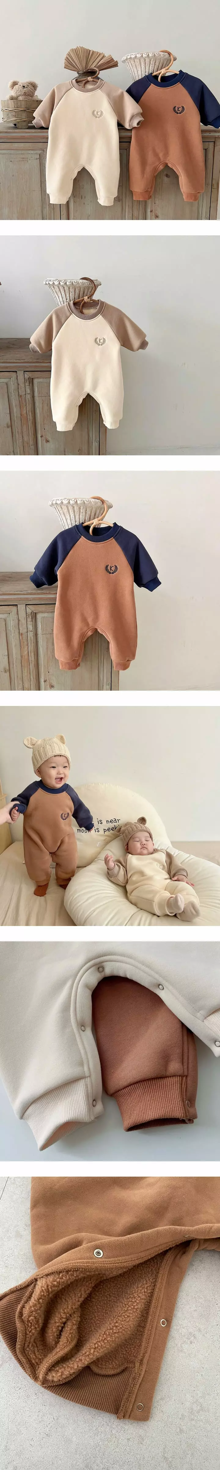 Reve Kid - Korean Baby Fashion - #babyoutfit - Laured Embroidery Bodysuit
