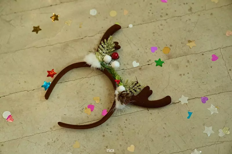 Rica - Korean Children Fashion - #kidsshorts - Rudolf Hairband - 3