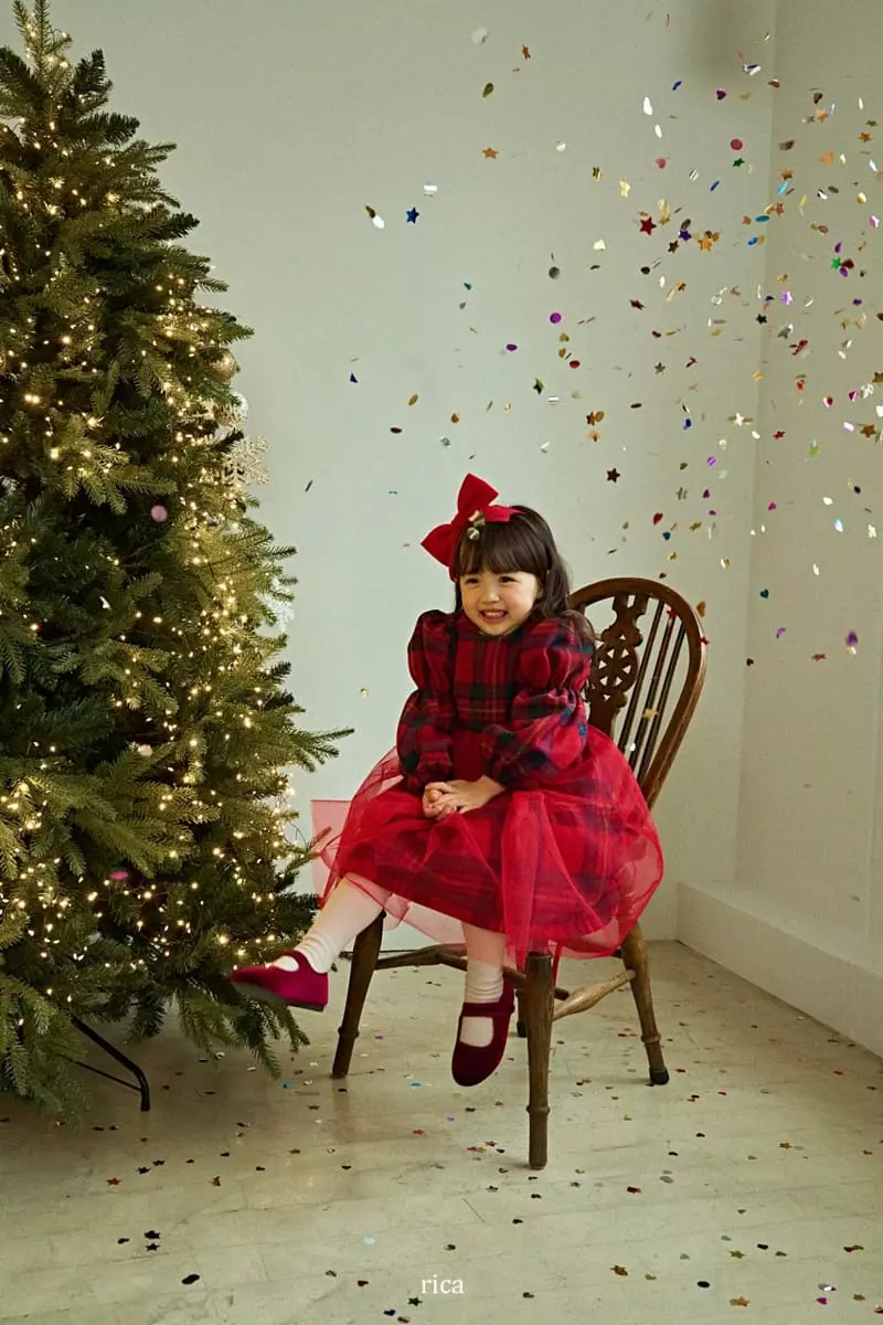 Rica - Korean Children Fashion - #minifashionista - Holly day One-piece - 5