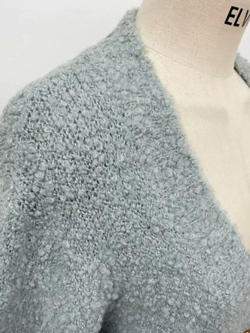 Ripple - Korean Women Fashion - #momslook - Pop Corn Bookle Cardigan - 5