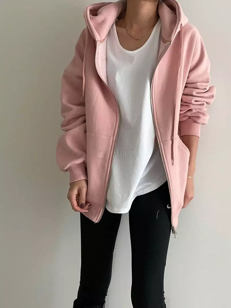 Ripple - Korean Women Fashion - #momslook - Two Way Hoody Zip-up