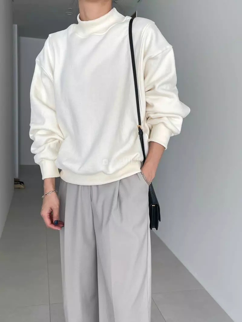 Ripple - Korean Women Fashion - #momslook - Co Turtleneck Sweatshirt - 3