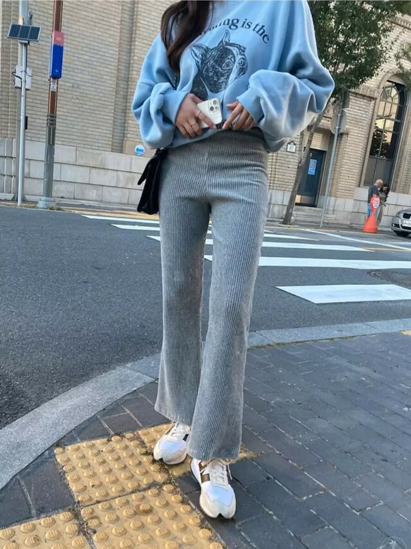 Ripple - Korean Women Fashion - #momslook - Anna Rib Pants