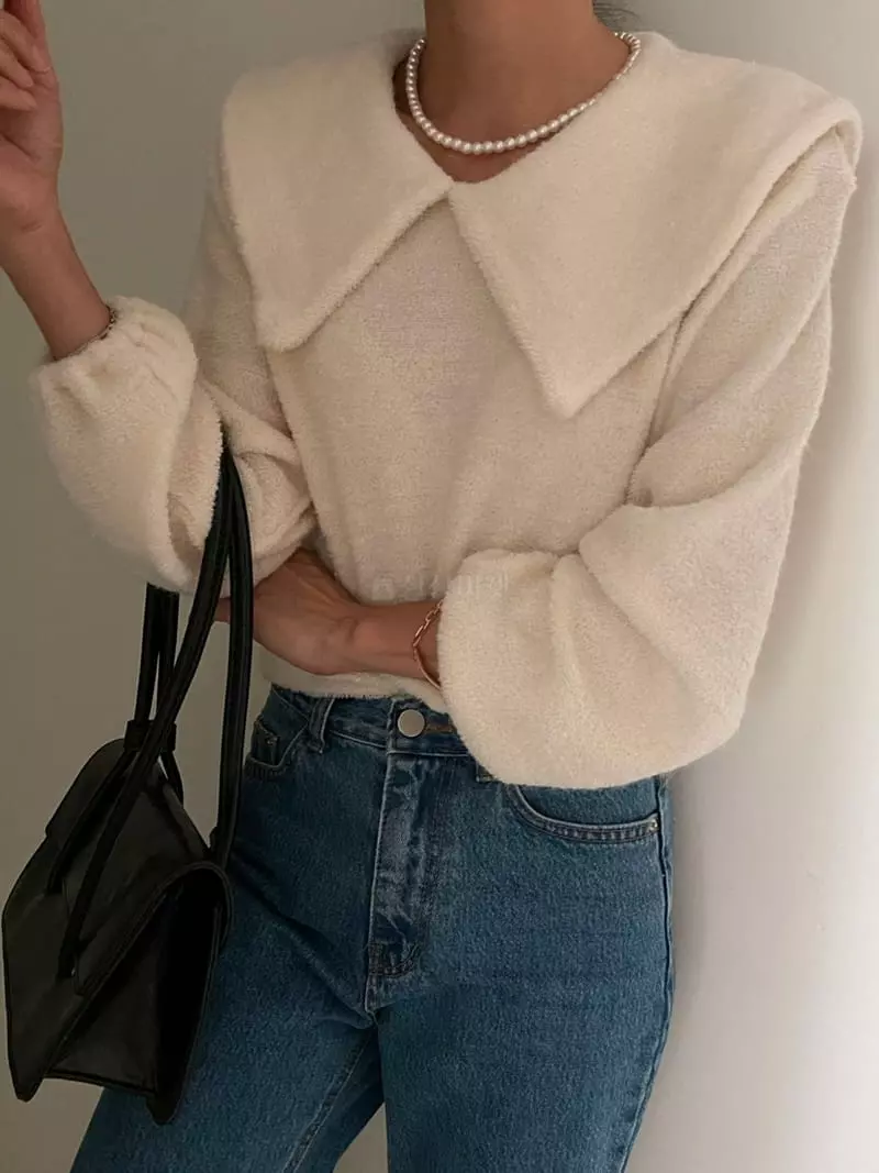 Ripple - Korean Women Fashion - #momslook - Sailor Blouse