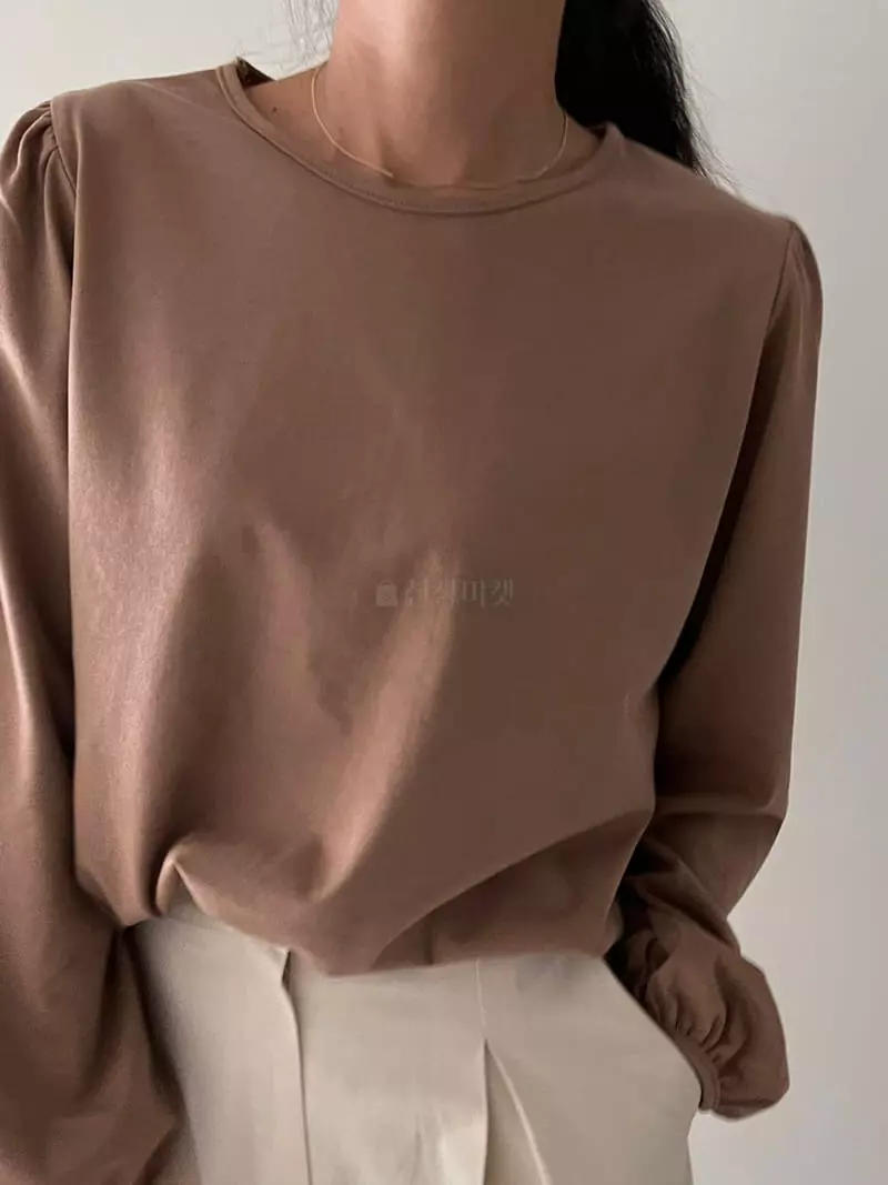Ripple - Korean Women Fashion - #momslook - Fure Puff Tee - 5