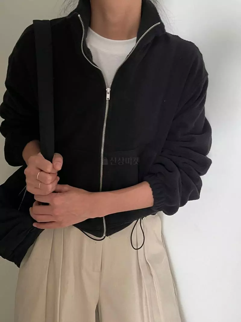 Ripple - Korean Women Fashion - #romanticstyle - Fleece Zip-up - 7