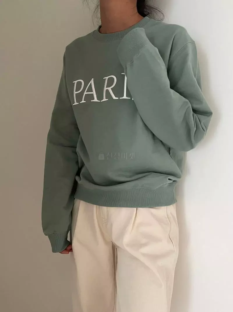 Ripple - Korean Women Fashion - #restrostyle - High Paris Sweatshirt - 4