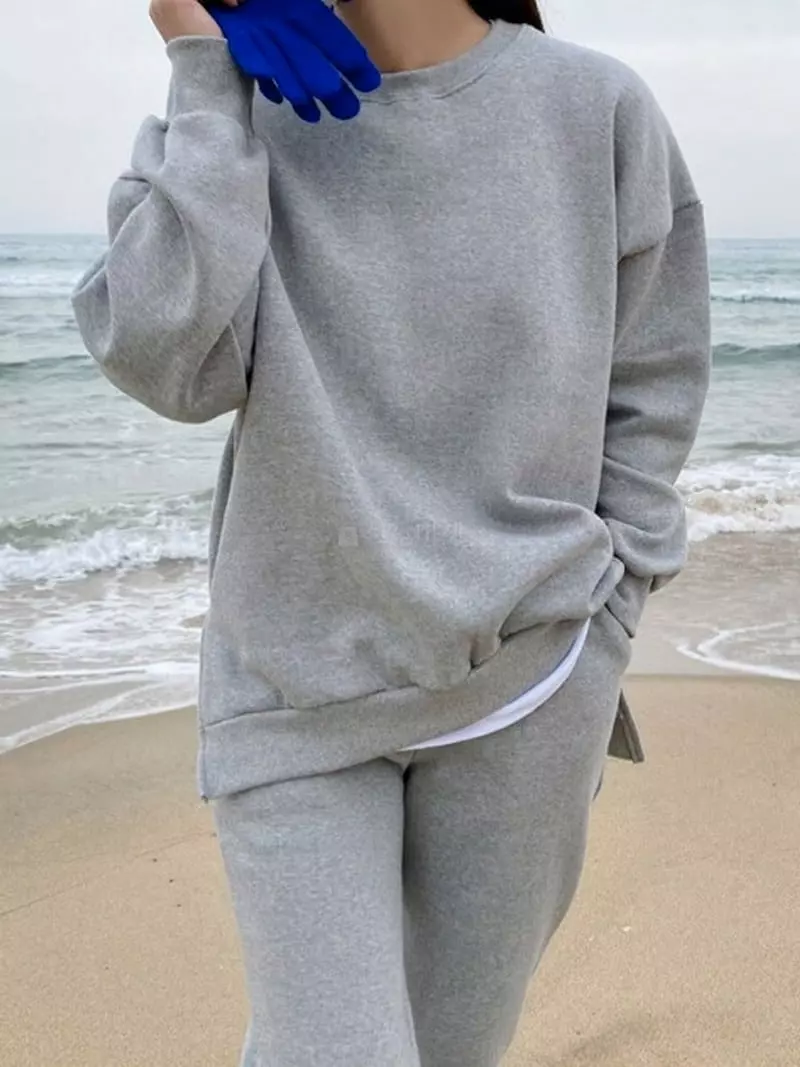 Ripple - Korean Women Fashion - #romanticstyle - House Fleece Set - 3