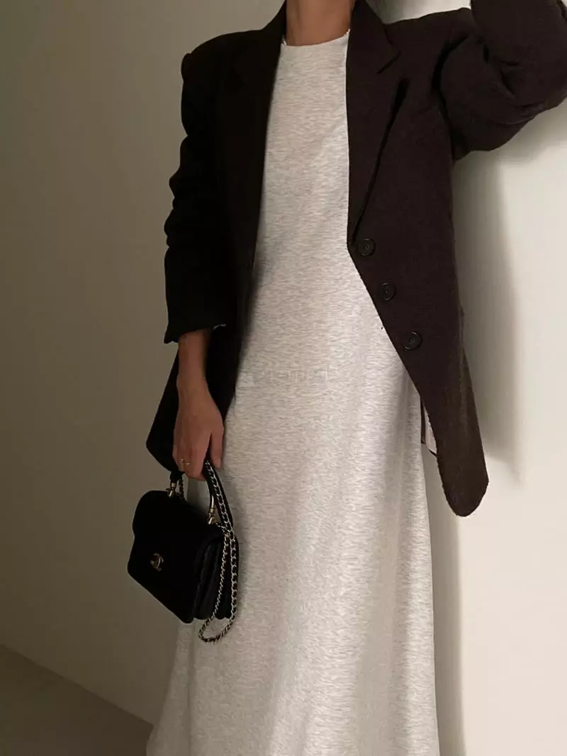 Ripple - Korean Women Fashion - #thatsdarling - Mink One-piece - 3