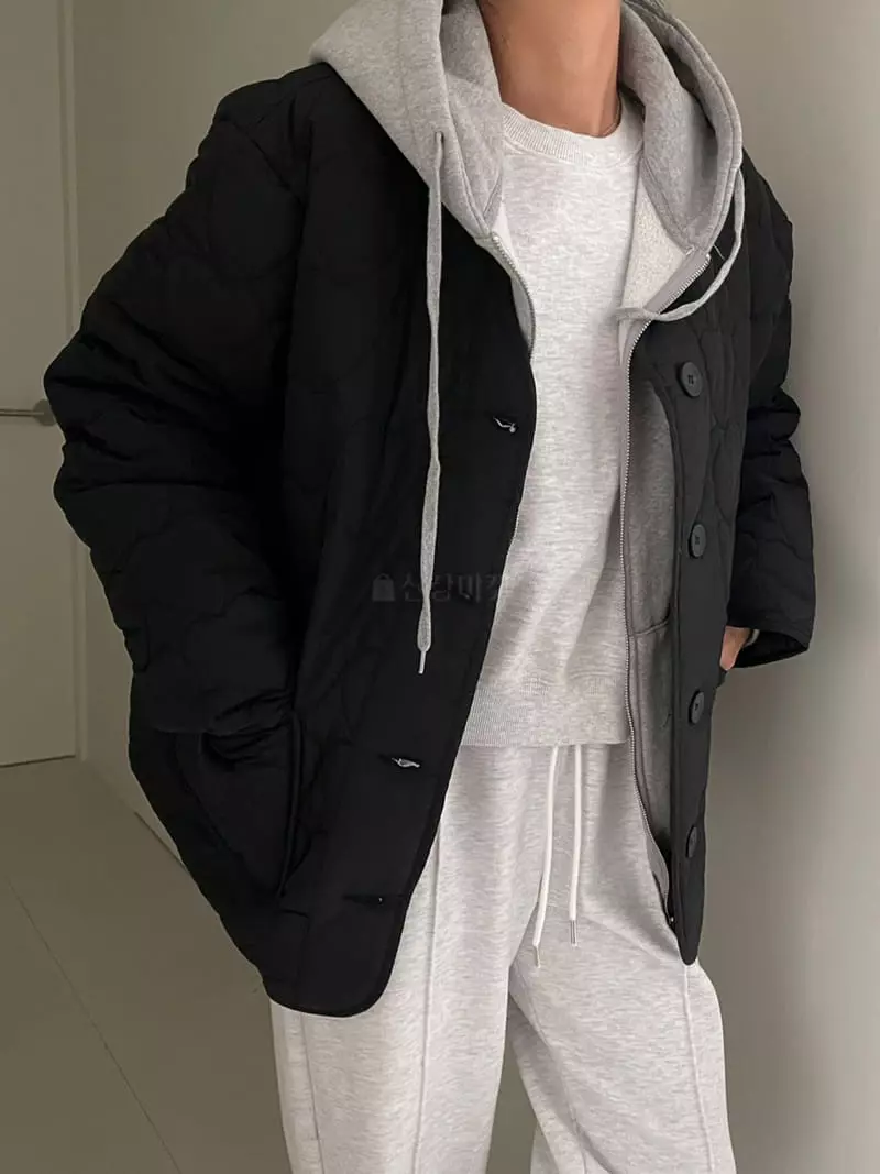 Ripple - Korean Women Fashion - #thatsdarling - Heart Quilted Jacket - 7