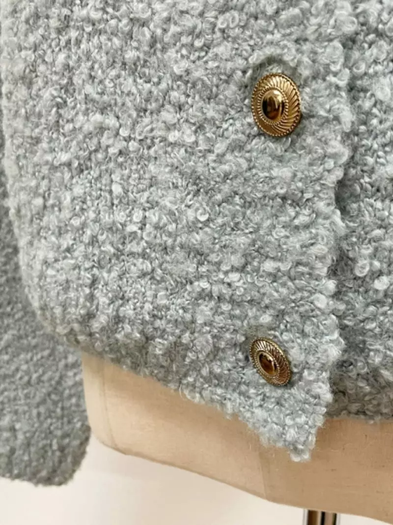 Ripple - Korean Women Fashion - #womensfashion - Pop Corn Bookle Cardigan - 6