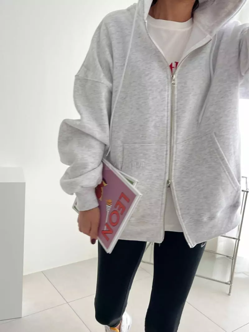 Ripple - Korean Women Fashion - #momslook - Two Way Hoody Zip-up - 4