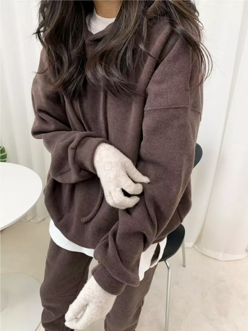 Ripple - Korean Women Fashion - #womensfashion - Aurora Hoody Set - 5