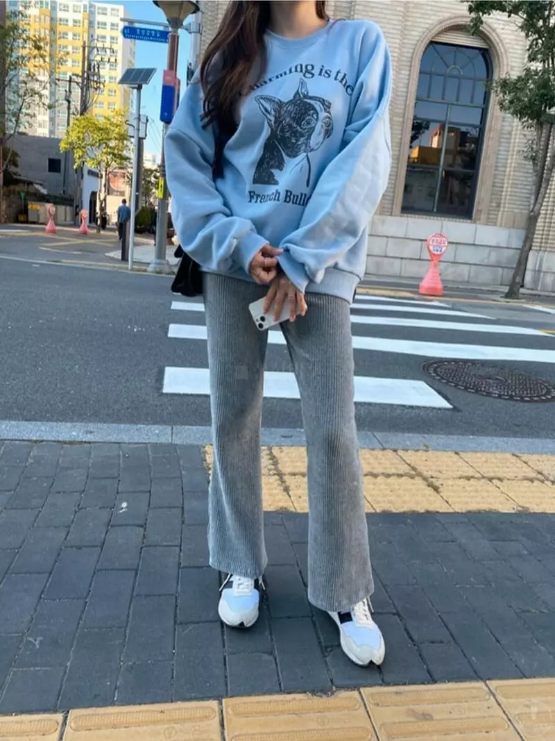 Ripple - Korean Women Fashion - #momslook - Anna Rib Pants - 4
