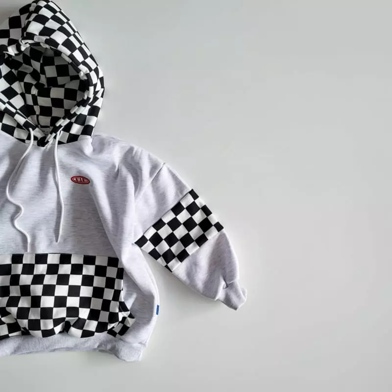 Riwoo Riwoo - Korean Children Fashion - #childofig - Check Box Hoody - 9