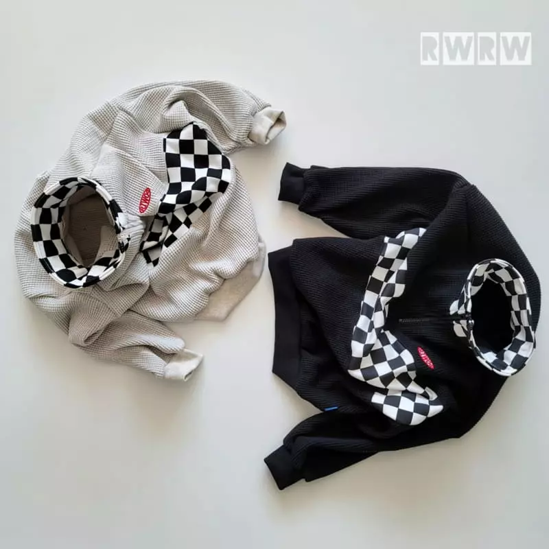 Riwoo Riwoo - Korean Children Fashion - #designkidswear - Check Hazzi Half Zip-up - 3