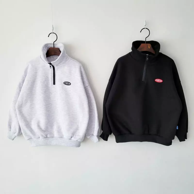 Riwoo Riwoo - Korean Children Fashion - #designkidswear - Basic Half Zip-up