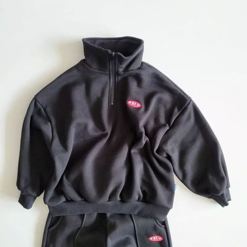 Riwoo Riwoo - Korean Children Fashion - #fashionkids - Basic Half Zip-up - 3