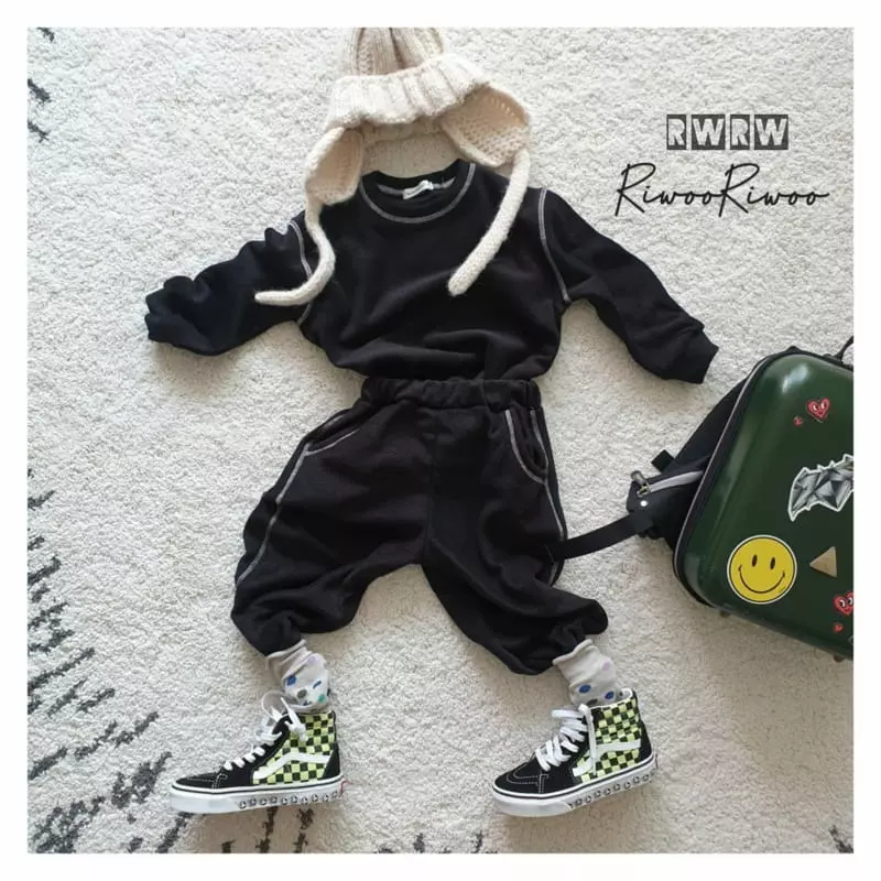 Riwoo Riwoo - Korean Children Fashion - #fashionkids - Latte Fleece Top Bottom Set