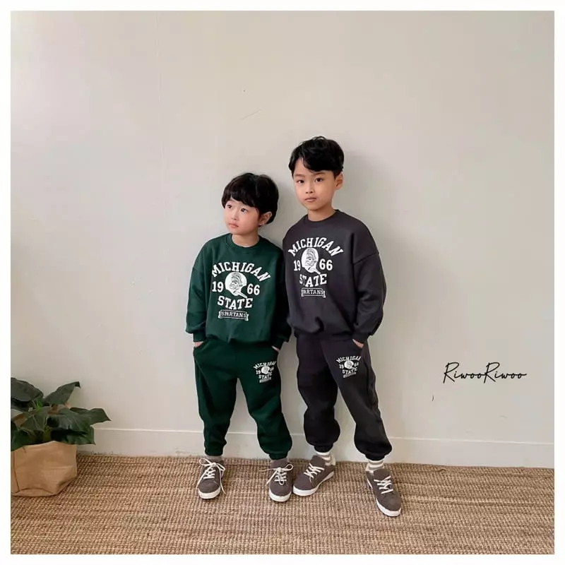 Riwoo Riwoo - Korean Children Fashion - #kidsshorts - Michigan Top Bottom Set - 11
