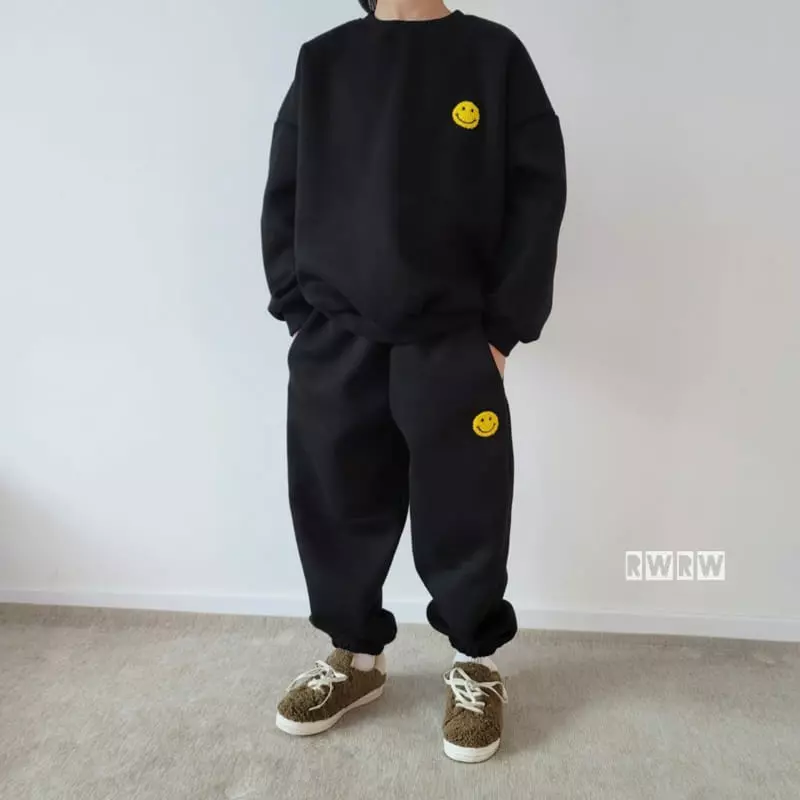 Riwoo Riwoo - Korean Children Fashion - #kidsshorts - Happy Smile Bookle Top Bottom Set - 9