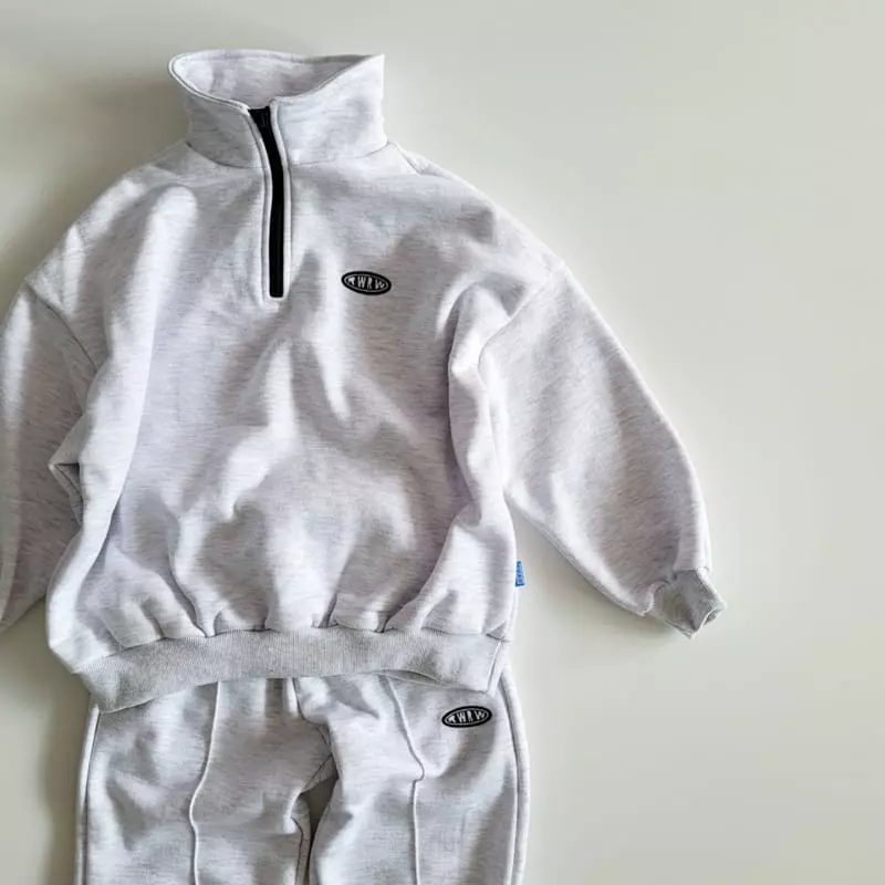 Riwoo Riwoo - Korean Children Fashion - #fashionkids - Basic Half Zip-up - 4
