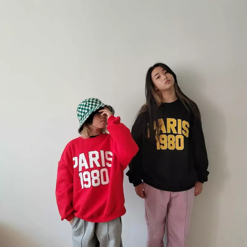 Riwoo Riwoo - Korean Children Fashion - #kidsstore - Paris 1980 Sweatshirt
