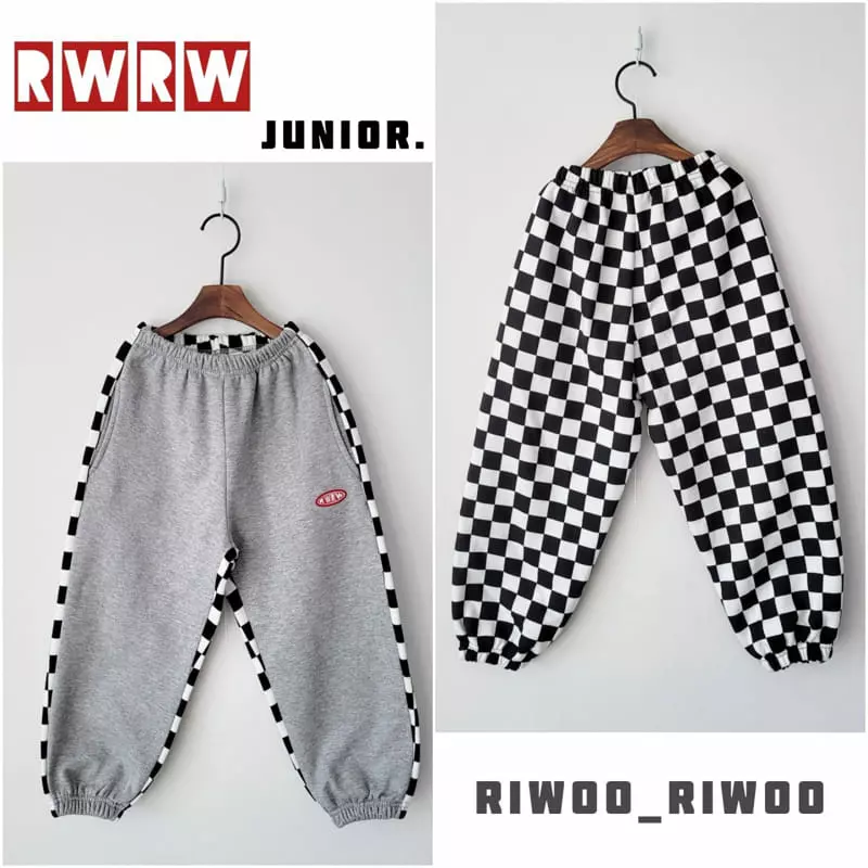 Riwoo Riwoo - Korean Children Fashion - #littlefashionista - Asura Check Pants - 11