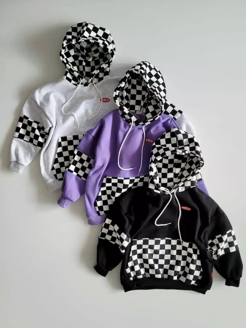 Riwoo Riwoo - Korean Children Fashion - #magicofchildhood - Check Box Hoody - 3
