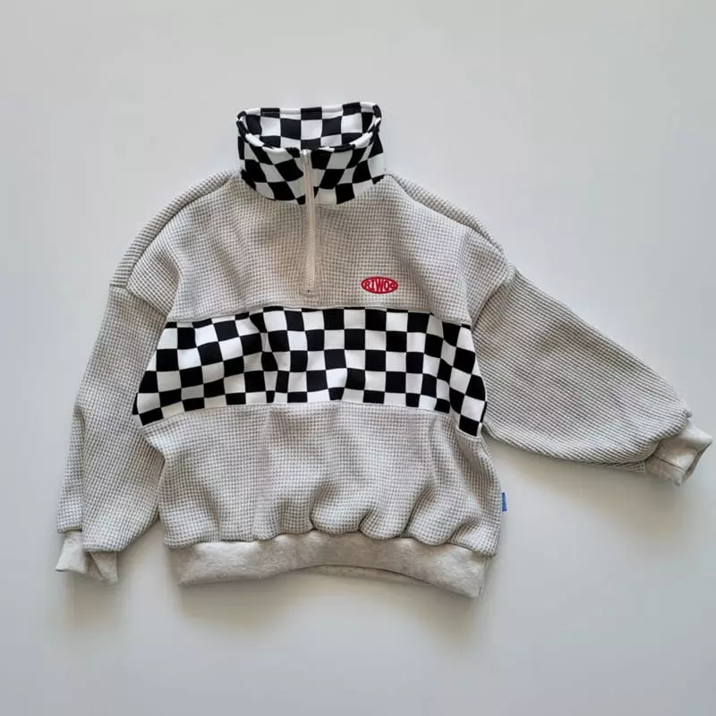 Riwoo Riwoo - Korean Children Fashion - #magicofchildhood - Check Hazzi Half Zip-up - 11