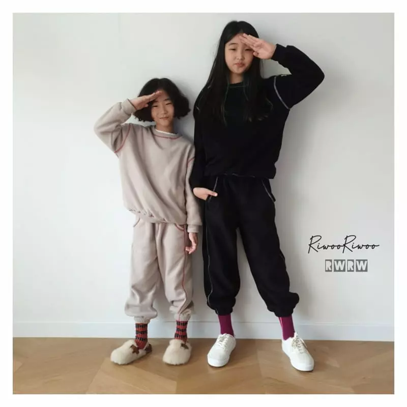 Riwoo Riwoo - Korean Children Fashion - #magicofchildhood - Latte Fleece Top Bottom Set - 7