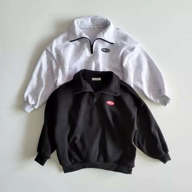 Riwoo Riwoo - Korean Children Fashion - #minifashionista - Basic Half Zip-up - 10