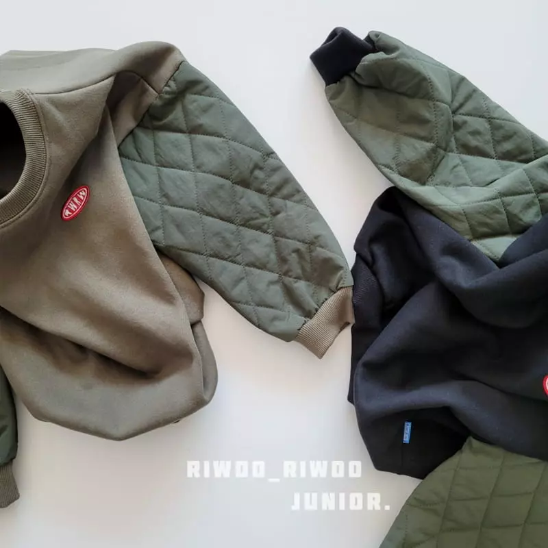 Riwoo Riwoo - Korean Children Fashion - #stylishchildhood - Sleeves Padding Sweathsirt - 7