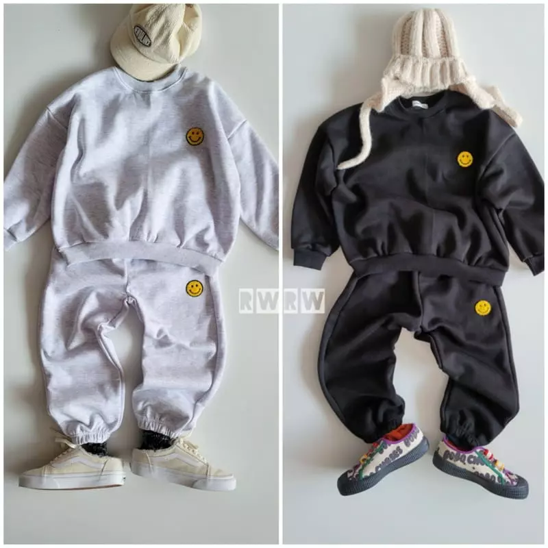 Riwoo Riwoo - Korean Children Fashion - #stylishchildhood - Happy Smile Bookle Top Bottom Set - 3