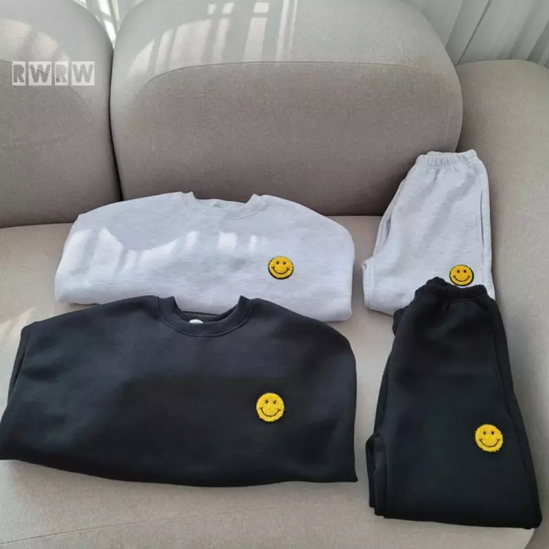 Riwoo Riwoo - Korean Children Fashion - #todddlerfashion - Happy Smile Bookle Top Bottom Set