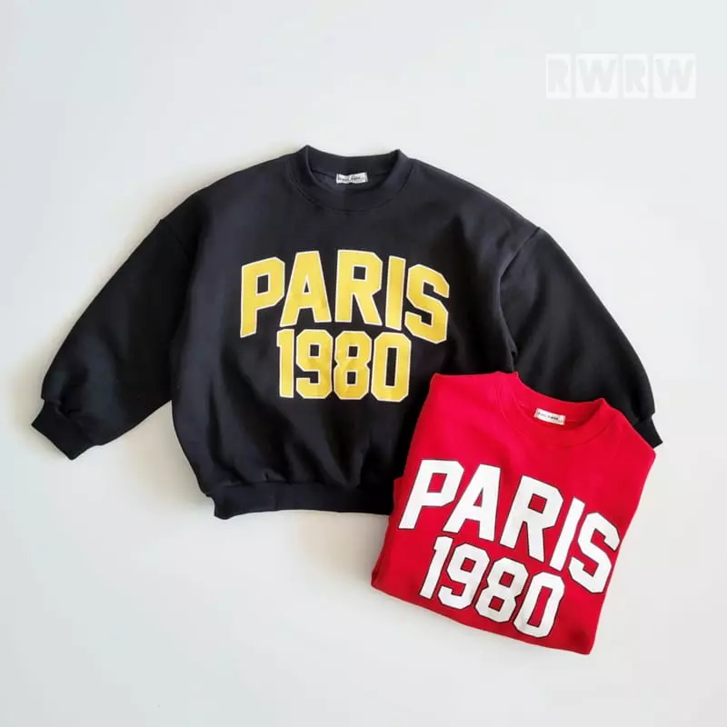 Riwoo Riwoo - Korean Children Fashion - #toddlerclothing - Paris 1980 Sweatshirt - 9