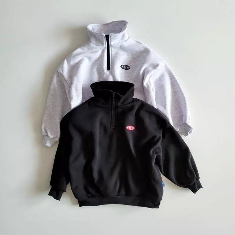 Riwoo Riwoo - Korean Junior Fashion - #childofig - Baisc Half Zip-up - 3