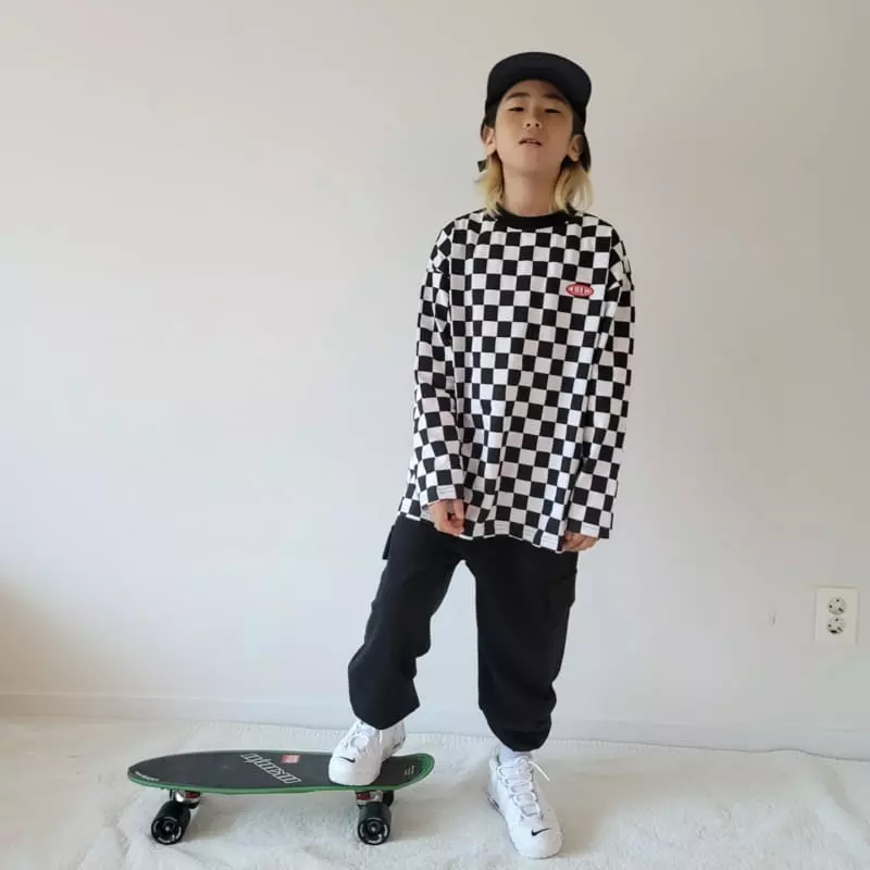 Riwoo Riwoo - Korean Junior Fashion - #childrensboutique - RW Check Box Tee - 6