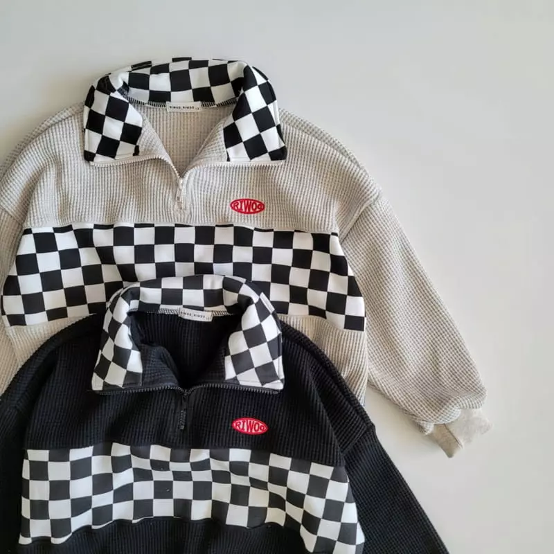 Riwoo Riwoo - Korean Junior Fashion - #childrensboutique - Checker Zip-up - 5