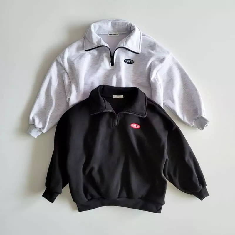 Riwoo Riwoo - Korean Junior Fashion - #childofig - Baisc Half Zip-up - 4