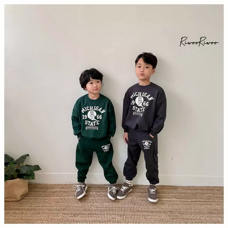 Riwoo Riwoo - Korean Junior Fashion - #discoveringself - Michigan Top Bottom Set - 12