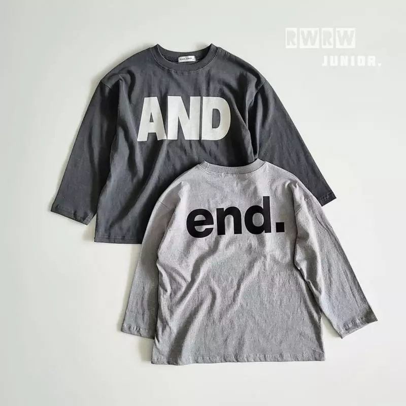 Riwoo Riwoo - Korean Junior Fashion - #discoveringself - And Loose Tee - 9