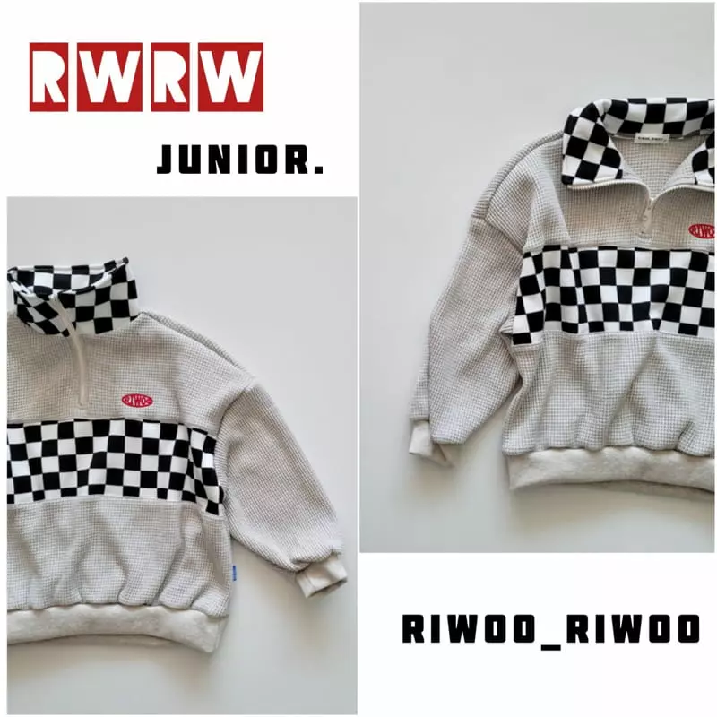 Riwoo Riwoo - Korean Junior Fashion - #kidsshorts - Checker Zip-up - 9