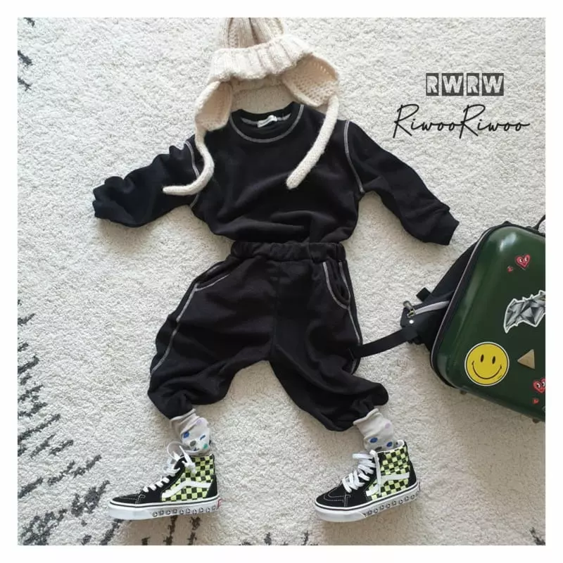 Riwoo Riwoo - Korean Junior Fashion - #kidzfashiontrend - Latter Fleece Top Bottom Set - 3
